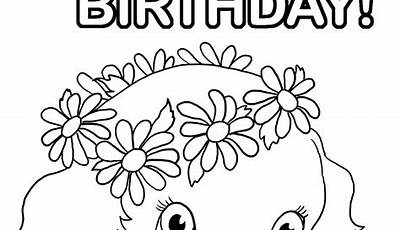 Printable Coloring Pages For Birthdays