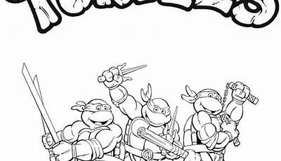 Printable Coloring Pages Ninja Turtles