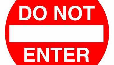 Printable Do Not Enter Sign