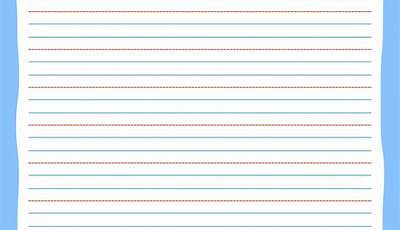 Printable Elementary Lined Paper