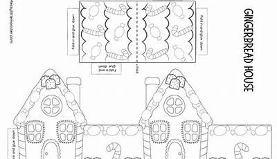 Printable Full Size Printable Gingerbread House Template