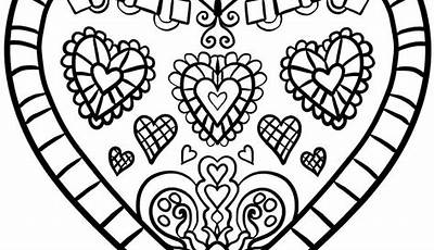 Printable Hearts To Color
