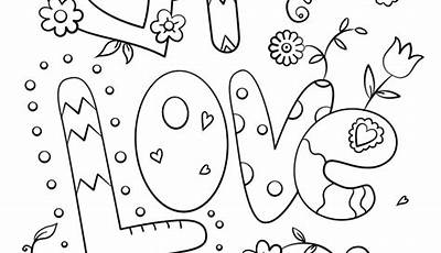Printable I Love You Coloring Pages