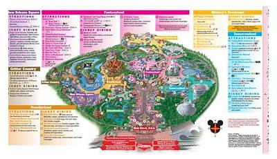 Printable Map Of Disneyland