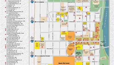 Printable Map Of Downtown Nashville Bars