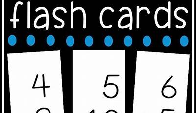 Printable Math Flash Cards