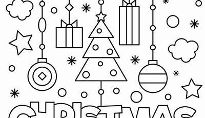 Printable Merry Christmas Coloring Pages