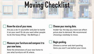 Printable Moving Out Of State Checklist