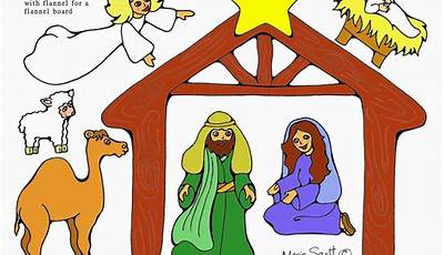 Printable Nativity Scene Cut Out
