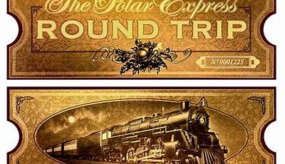 Printable Polar Express Golden Ticket