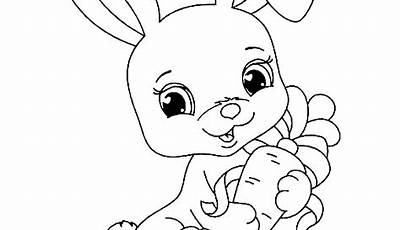 Printable Rabbit Coloring Pages