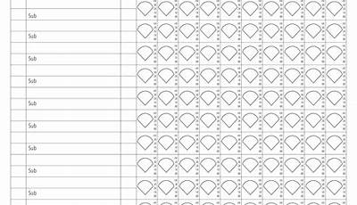 Printable Softball Score Sheet