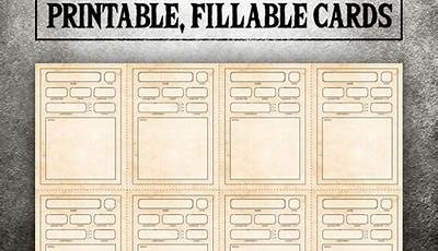 Printable Spell Cards 5E