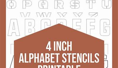 Printable Stencil Letters 4 Inch