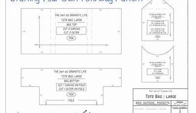 Printable Tote Bag Pattern Template