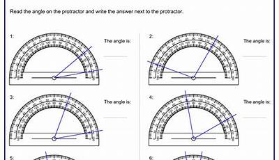 Protractor Worksheets 4Th Grade