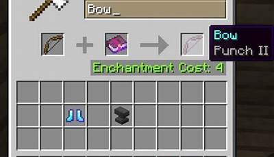 Punch Bow Minecraft