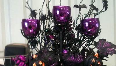 Purple And Black Halloween Decorations Diy