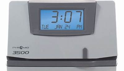 Pyramid 3500 Time Clock Manual