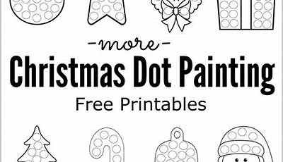 Q Tip Dot Painting Printables Free Christmas