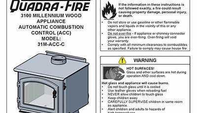 Quadra Fire 3100 Manual