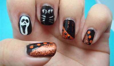 Quick Easy Halloween Nails