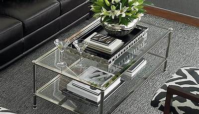 Rectangle Glass Coffee Table Decor Ideas