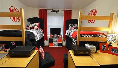 Red And Black Dorm Room Ideas