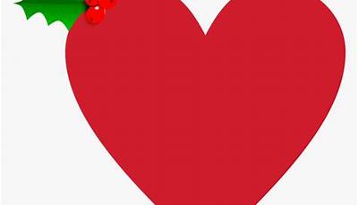 Red And Green Christmas Heart Wallpaper