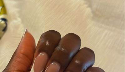 Red French Tips On Black Skin