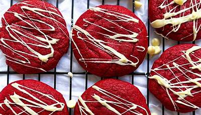 Red Velvet Cake Mix Valentine Cookies