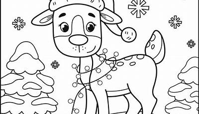 Reindeer Printable Coloring Pages