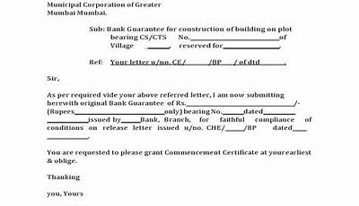 Release Of Performance Guarantee Letter Sample