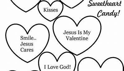 Religious Printable Valentine Coloring Pages
