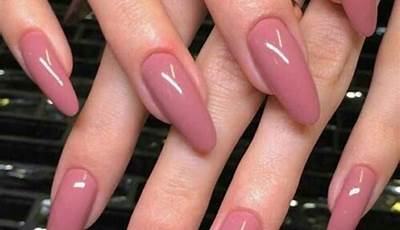 Rose Pink Fall Nails