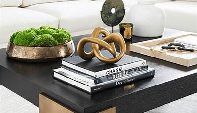 Round Coffee Table Books Decor