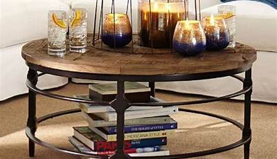 Round Glass Coffee Table Decor Ideas Pottery Barn