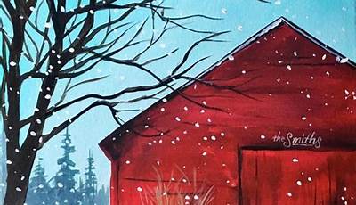 Rustic Christmas Paintings On Canvas