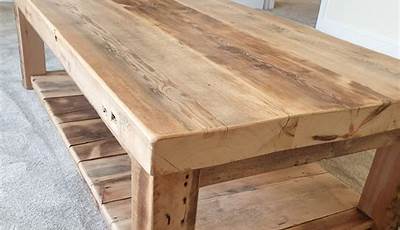 Rustic Wood Texture Natural Coffee Tables