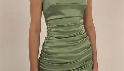 Sage Green Hoco Dress Short Tight