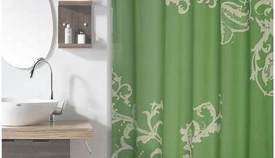 Sage Green Shower Curtain Bathroom Ideas
