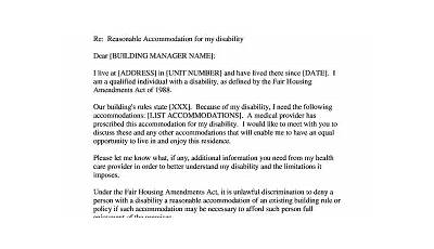 Sample Accommodation Letter For Adhd