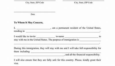 Sample Invitation Letter For Immigration