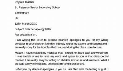 Sample Letter To Teacher About Failing Grades