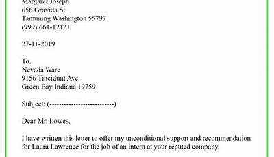 Sample Of Personal Recommendation Letter For A Friend
