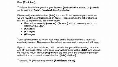 Sample Response Letter To Landlord