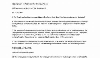 Sample Settlement Agreement Letter