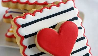 San Valentine Cookies Decorated