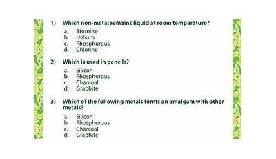 Science Questions For 7Th Graders