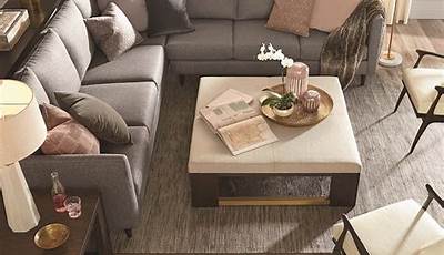 Sectional Couch With Ottoman And Coffee Table